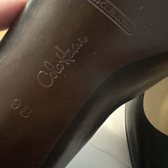 New Cole Haan High Heels Size 9 B Black Leather Pumps with Nike Air - Never Worn - Picture 9 of 11